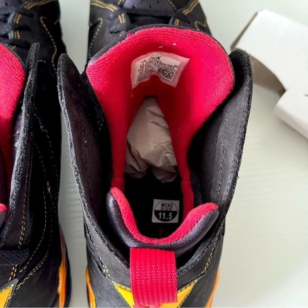 New! Air Jordan 7 Retro Citrus 2012 Sneakers, Size 11,5 Men CU9307-081 Authentic